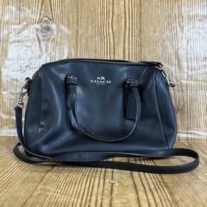 Coach Peyton Bennett Mini Satchel Black Leather Crossbody and Top Handles